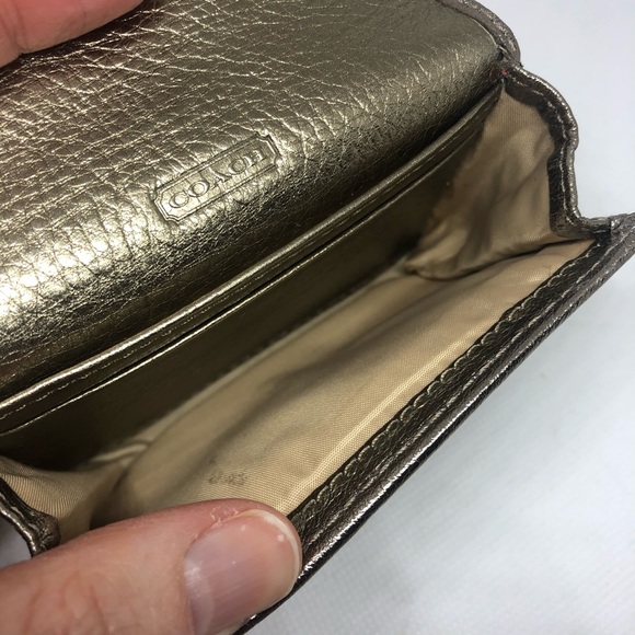 Coach Pewter Card Holder Wallet - Picture 3 of 7